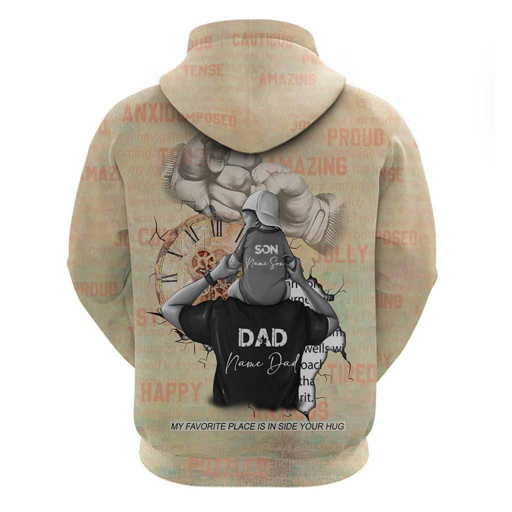 Personalized Father And Son Hoodie Gift for Dad - Wonder Print Shop