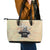 Personalized Father And Son Leather Tote Bag Gift for Dad - Wonder Print Shop