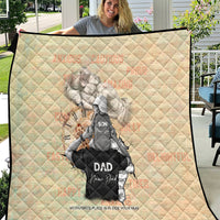 Personalized Father And Son Quilt Gift for Dad - Wonder Print Shop