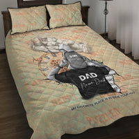 Personalized Father And Son Quilt Bed Set Gift for Dad - Wonder Print Shop