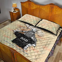 Personalized Father And Son Quilt Bed Set Gift for Dad - Wonder Print Shop