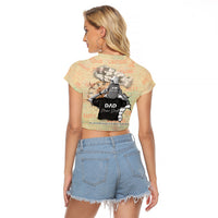 Personalized Father And Son Raglan Cropped T Shirt Gift for Dad - Wonder Print Shop