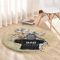 Personalized Father And Son Round Carpet Gift for Dad
