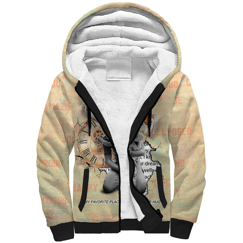 Personalized Father And Son Sherpa Hoodie Gift for Dad - Wonder Print Shop