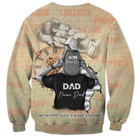Personalized Father And Son Sweatshirt Gift for Dad - Wonder Print Shop