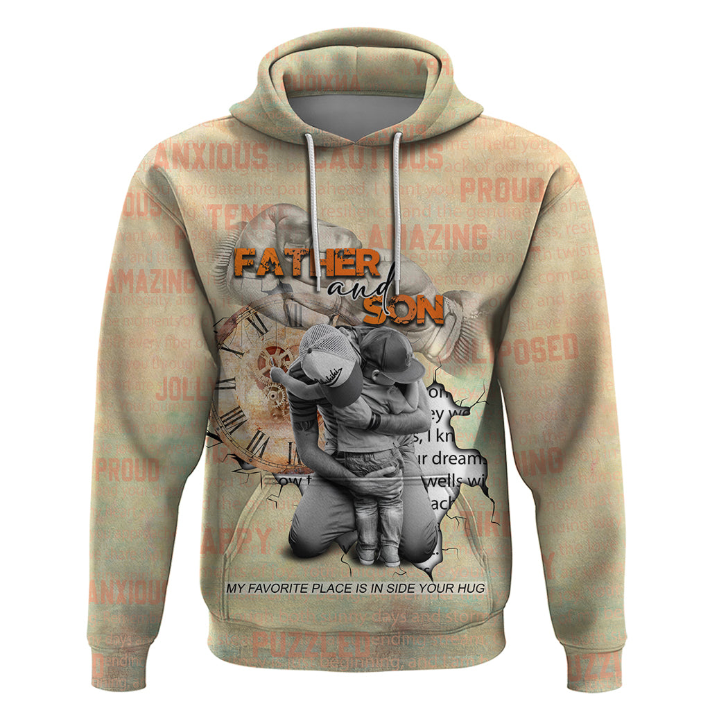 Personalized Father And Son Zip Hoodie Gift for Dad - Wonder Print Shop
