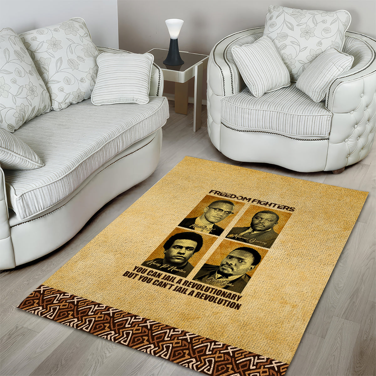 Freedom Fighters Area Rug Civil Rights Leaders Revolution - Wonder Print Shop
