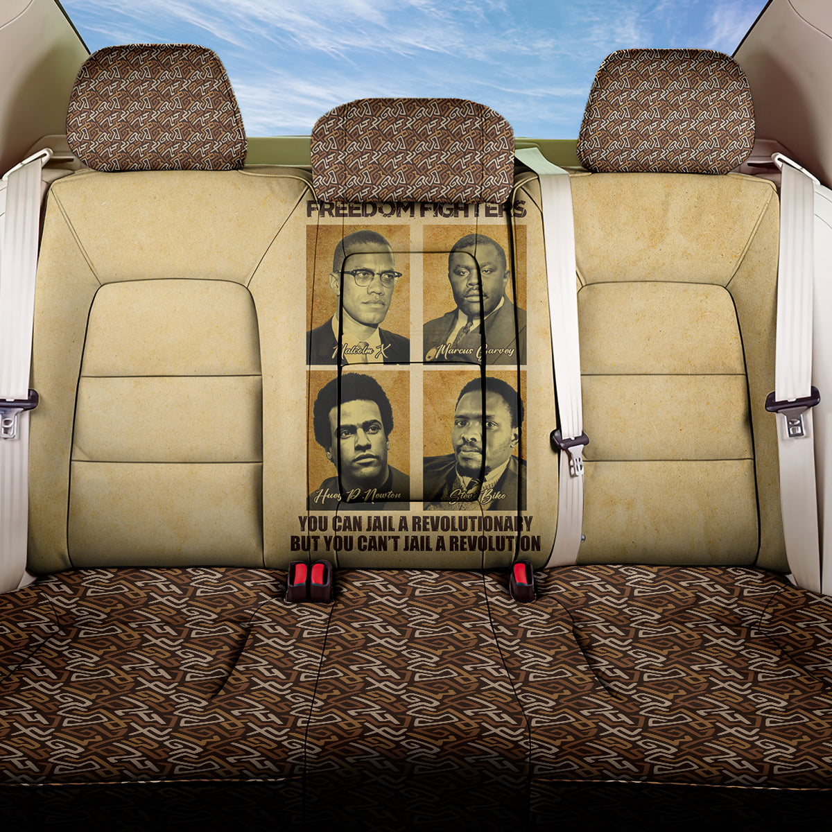 Freedom Fighters Back Car Seat Cover Civil Rights Leaders Revolution