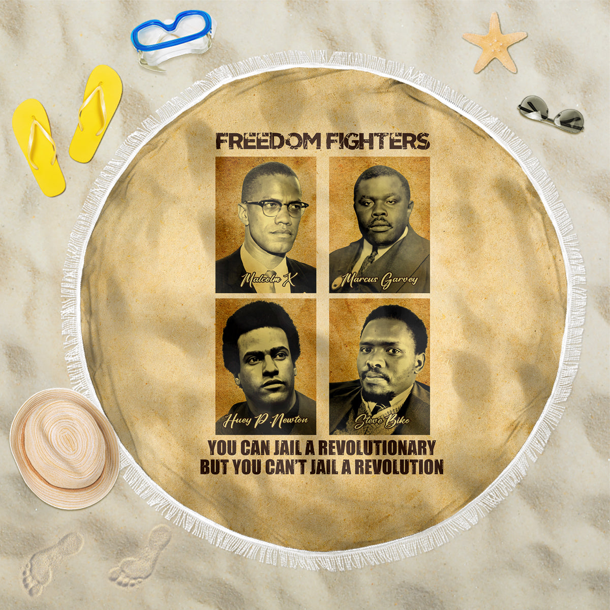 Freedom Fighters Beach Blanket Civil Rights Leaders Revolution