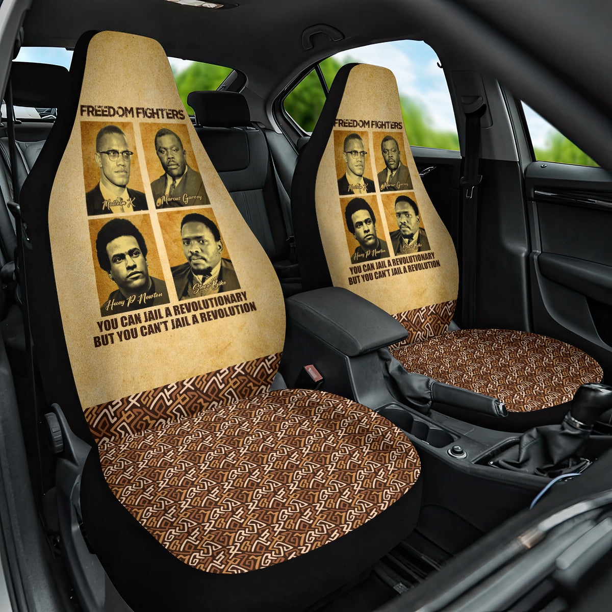 Freedom Fighters Car Seat Cover Civil Rights Leaders Revolution - Wonder Print Shop