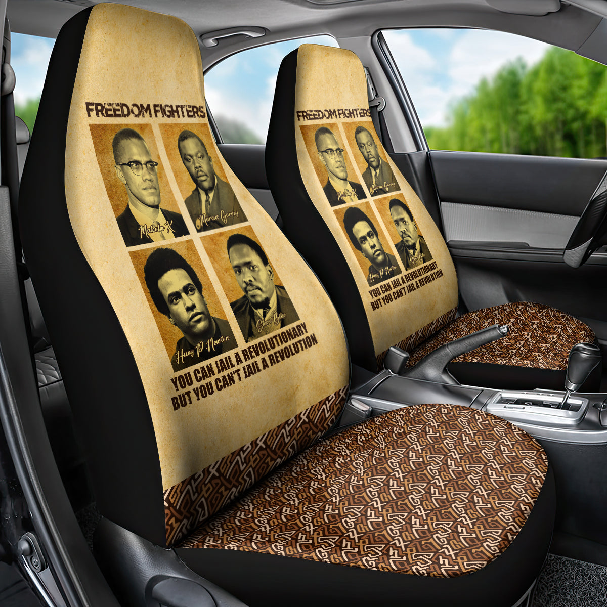 Freedom Fighters Car Seat Cover Civil Rights Leaders Revolution - Wonder Print Shop