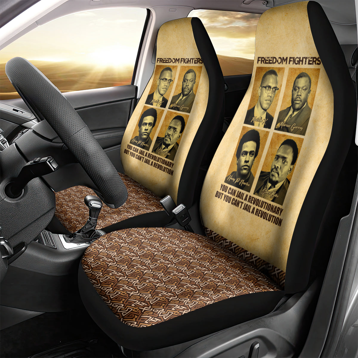 Freedom Fighters Car Seat Cover Civil Rights Leaders Revolution - Wonder Print Shop