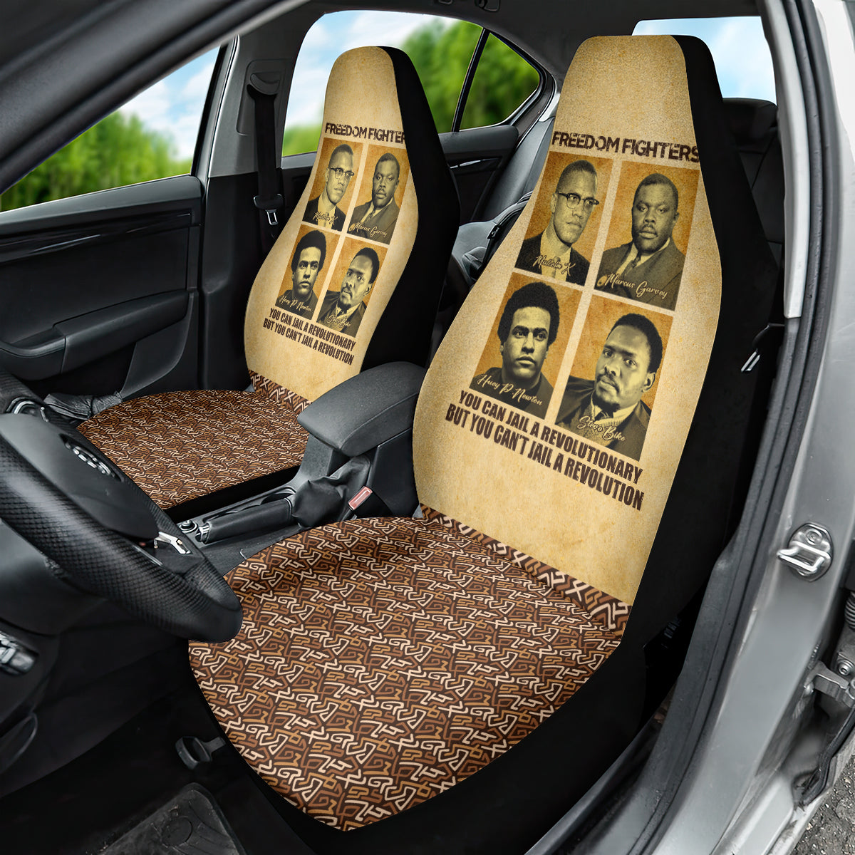 Freedom Fighters Car Seat Cover Civil Rights Leaders Revolution - Wonder Print Shop