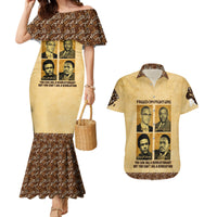 Freedom Fighters Couples Matching Mermaid Dress and Hawaiian Shirt Civil Rights Leaders Revolution - Wonder Print Shop