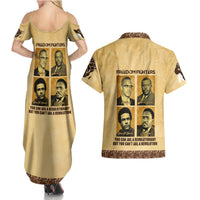 Freedom Fighters Couples Matching Summer Maxi Dress and Hawaiian Shirt Civil Rights Leaders Revolution - Wonder Print Shop