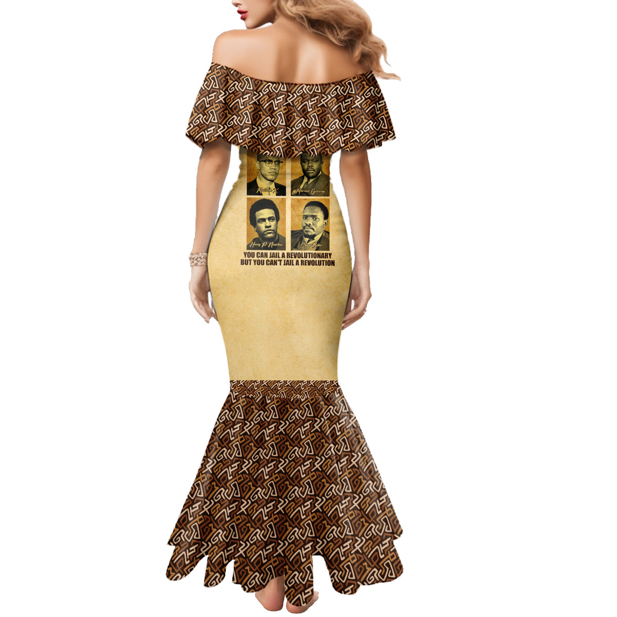 Freedom Fighters Family Matching Mermaid Dress and Hawaiian Shirt Civil Rights Leaders Revolution - Wonder Print Shop