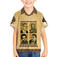 Freedom Fighters Family Matching Off The Shoulder Long Sleeve Dress and Hawaiian Shirt Civil Rights Leaders Revolution - Wonder Print Shop