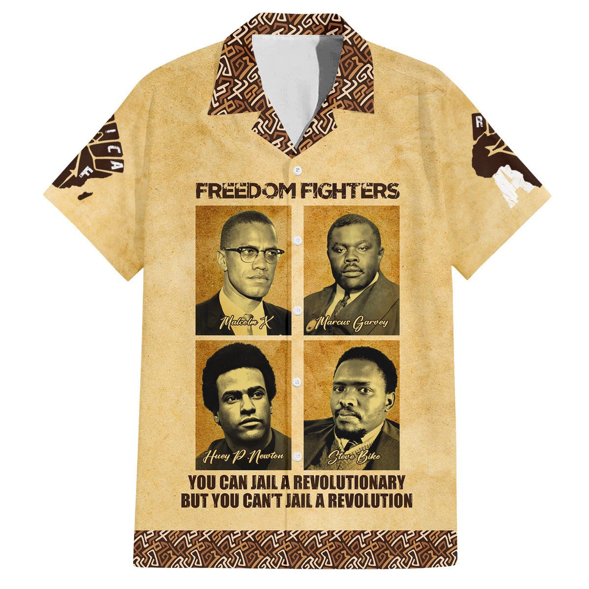Freedom Fighters Family Matching Off Shoulder Short Dress and Hawaiian Shirt Civil Rights Leaders Revolution - Wonder Print Shop