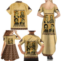 Freedom Fighters Family Matching Summer Maxi Dress and Hawaiian Shirt Civil Rights Leaders Revolution - Wonder Print Shop