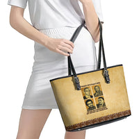 Freedom Fighters Leather Tote Bag Civil Rights Leaders Revolution - Wonder Print Shop