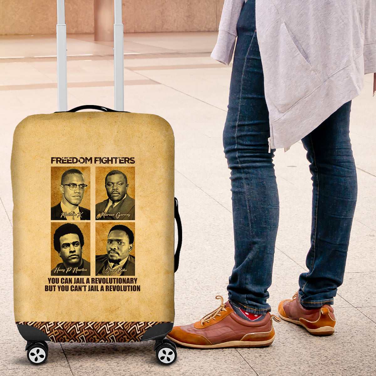 Freedom Fighters Luggage Cover Civil Rights Leaders Revolution - Wonder Print Shop