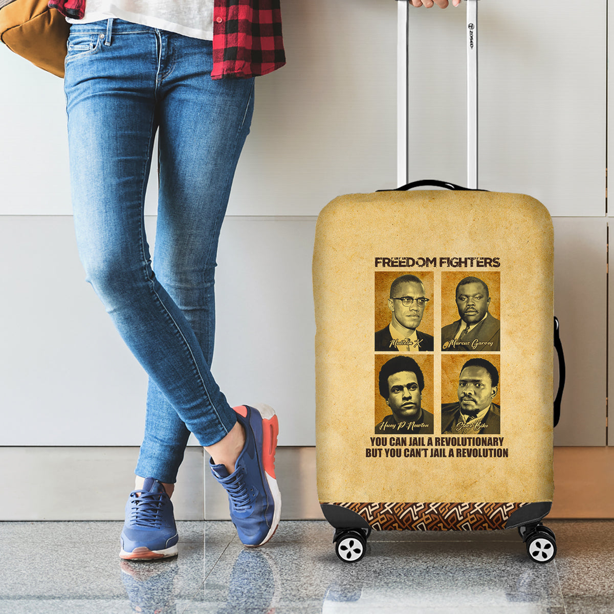 Freedom Fighters Luggage Cover Civil Rights Leaders Revolution - Wonder Print Shop