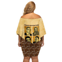 Freedom Fighters Off Shoulder Short Dress Civil Rights Leaders Revolution - Wonder Print Shop