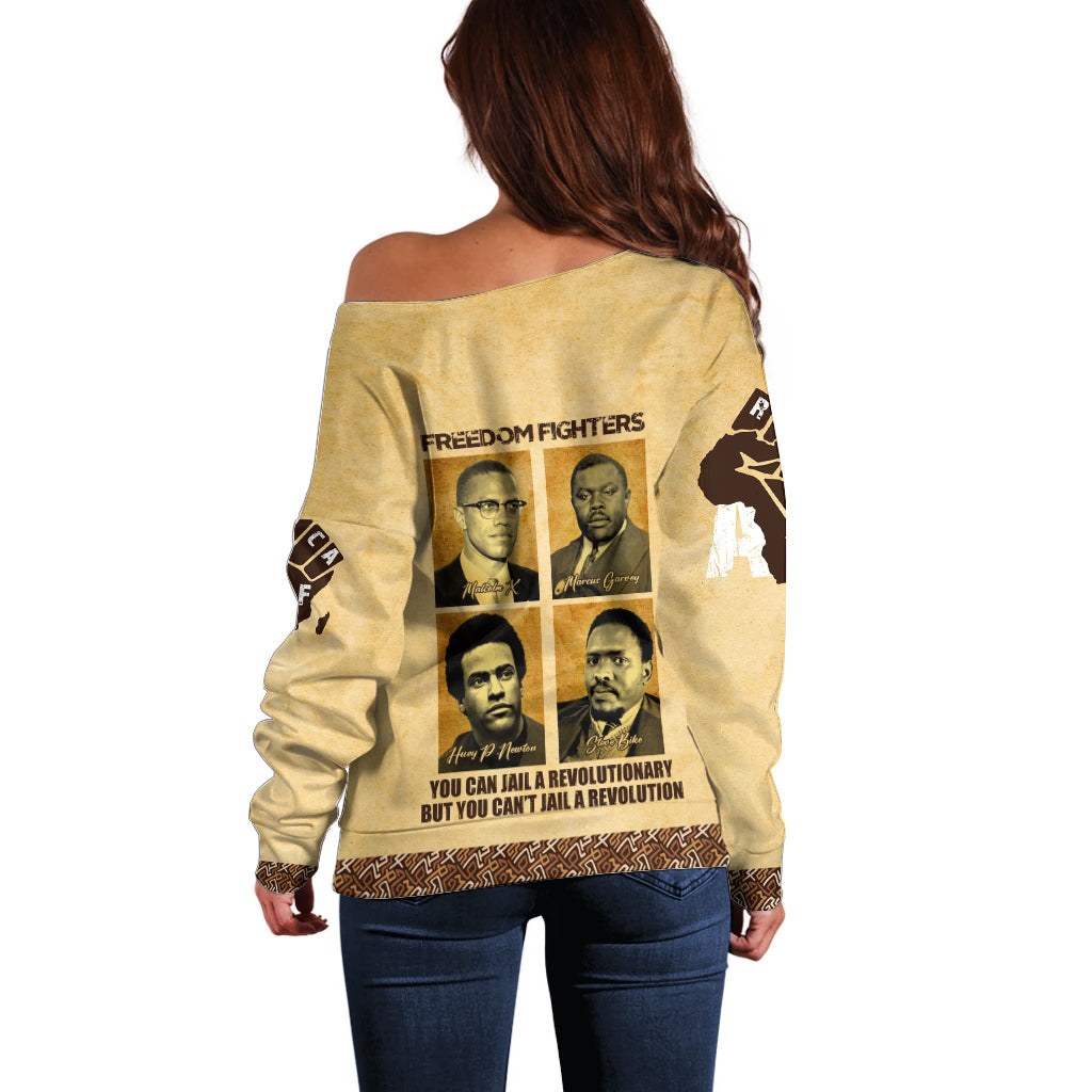 Freedom Fighters Off Shoulder Sweater Civil Rights Leaders Revolution - Wonder Print Shop