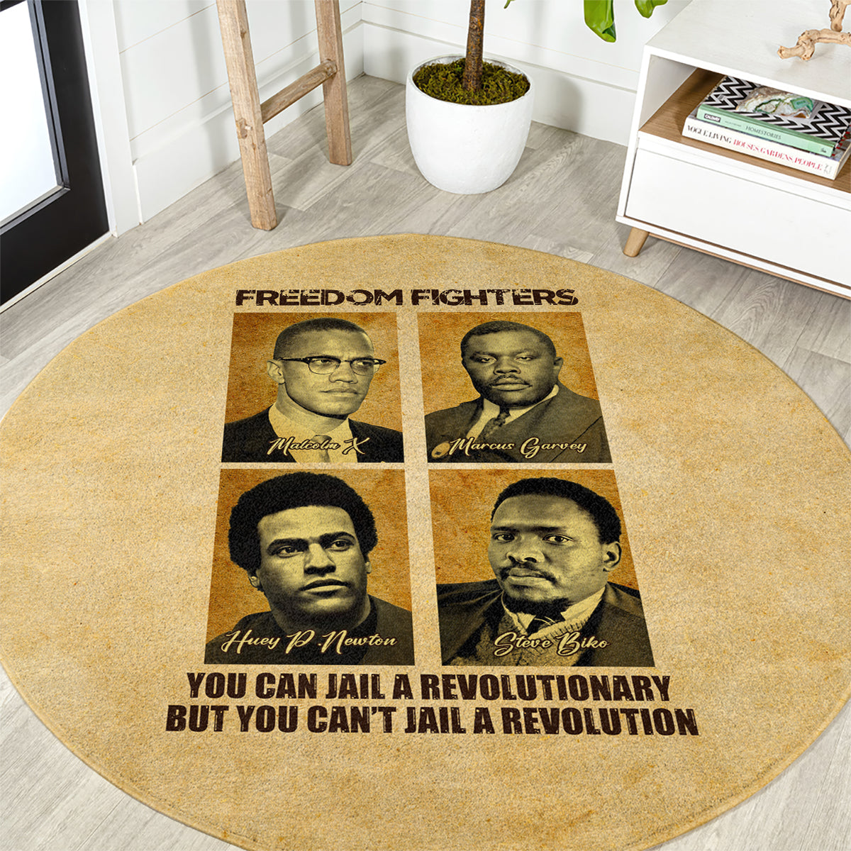 Freedom Fighters Round Carpet Civil Rights Leaders Revolution