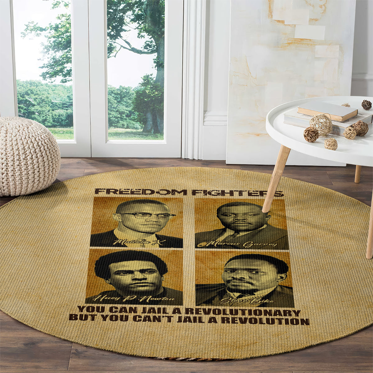 Freedom Fighters Round Carpet Civil Rights Leaders Revolution