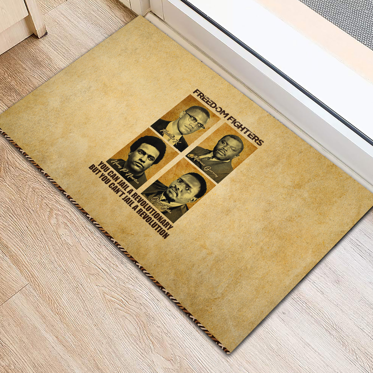 Freedom Fighters Rubber Doormat Civil Rights Leaders Revolution - Wonder Print Shop