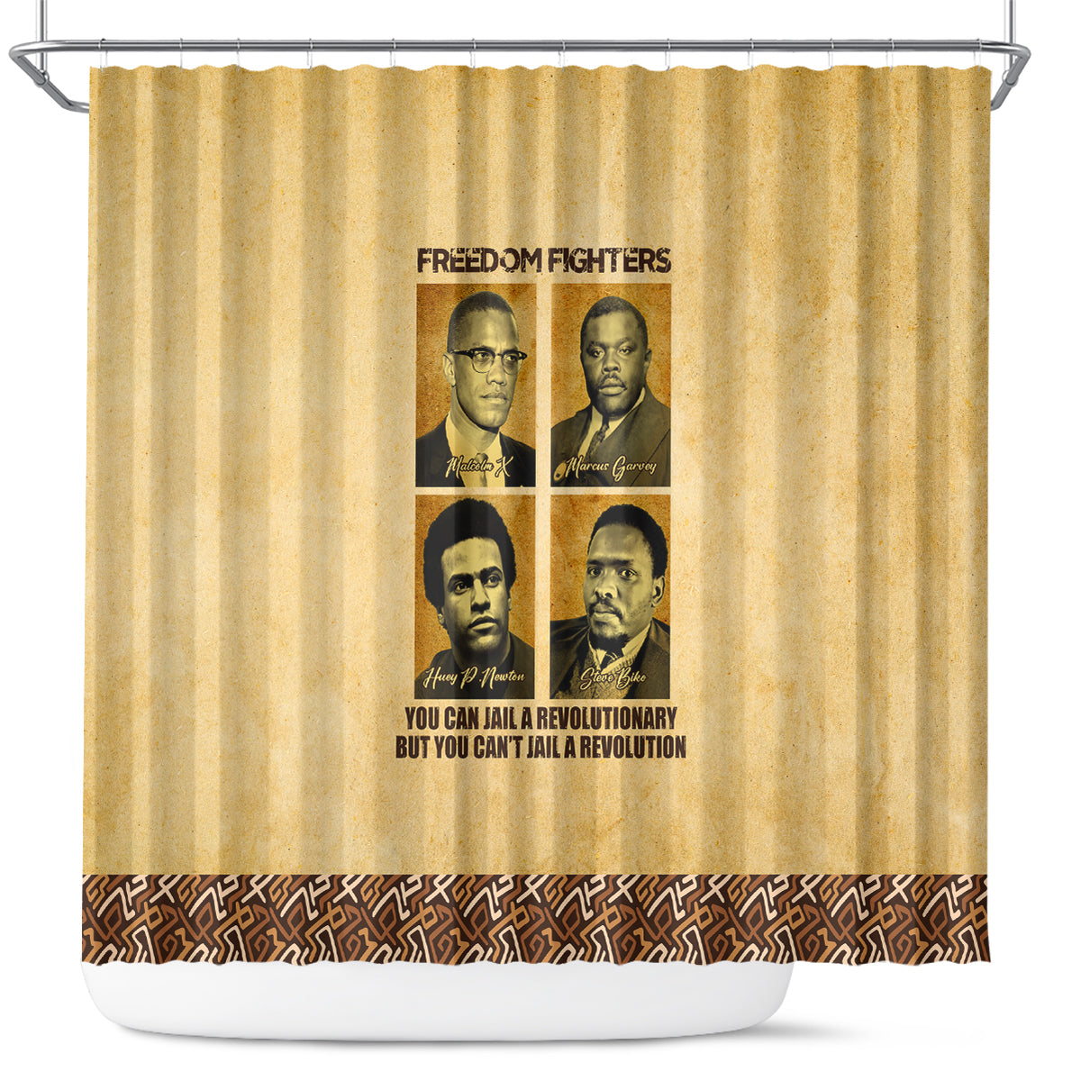 Freedom Fighters Shower Curtain Civil Rights Leaders Revolution