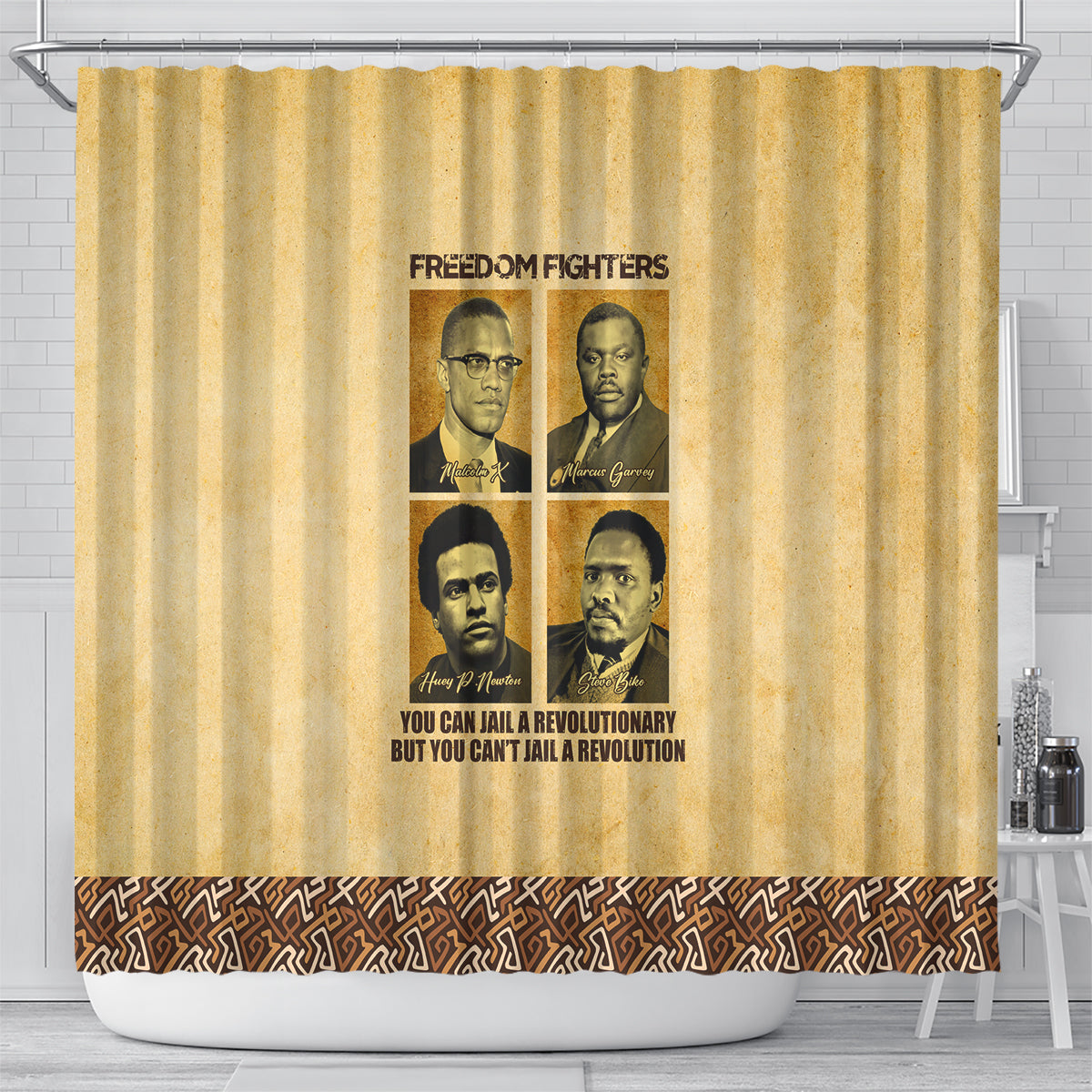 Freedom Fighters Shower Curtain Civil Rights Leaders Revolution
