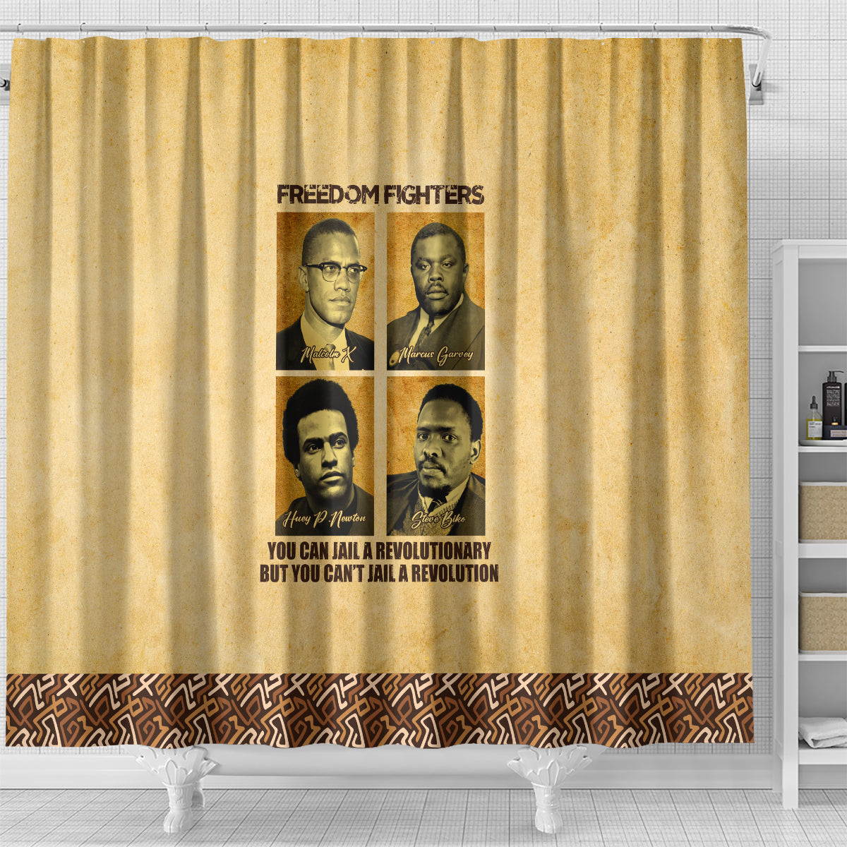 Freedom Fighters Shower Curtain Civil Rights Leaders Revolution