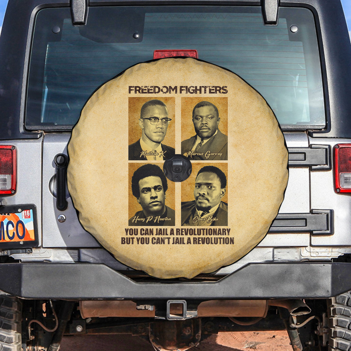 Freedom Fighters Spare Tire Cover Civil Rights Leaders Revolution - Wonder Print Shop