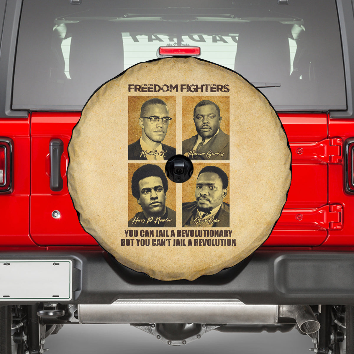 Freedom Fighters Spare Tire Cover Civil Rights Leaders Revolution - Wonder Print Shop