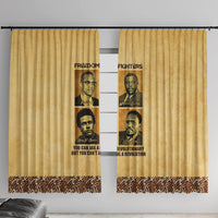 Freedom Fighters Window Curtain Civil Rights Leaders Revolution - Wonder Print Shop