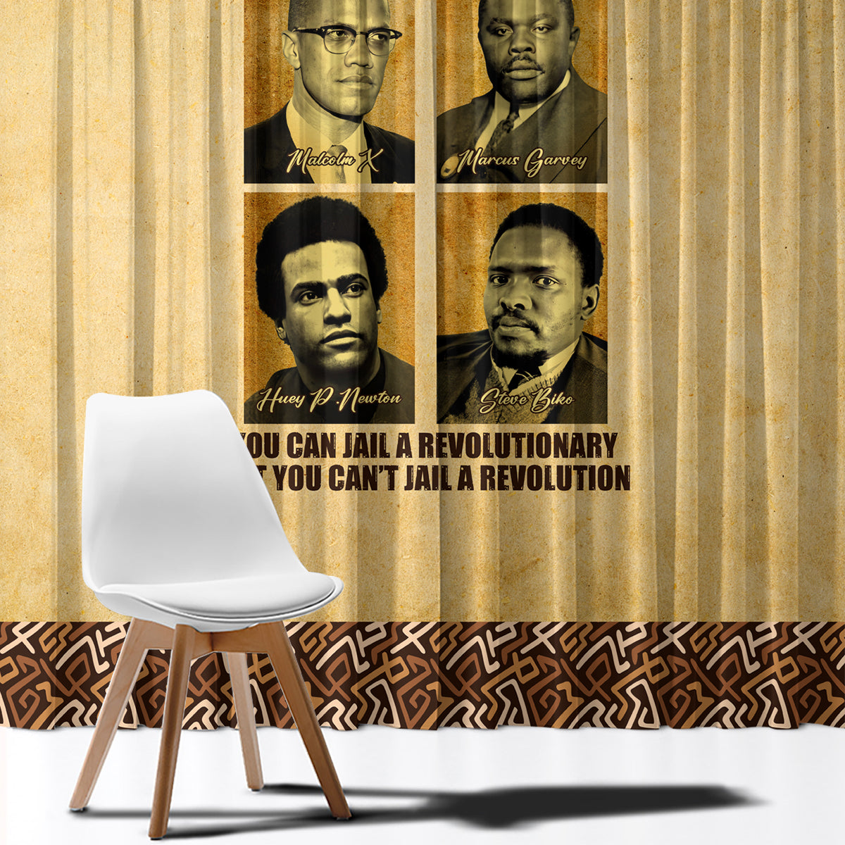 Freedom Fighters Window Curtain Civil Rights Leaders Revolution - Wonder Print Shop