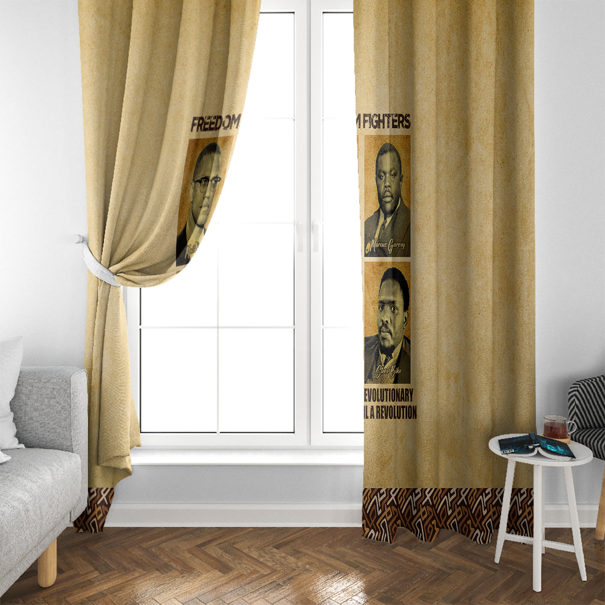 Freedom Fighters Window Curtain Civil Rights Leaders Revolution - Wonder Print Shop