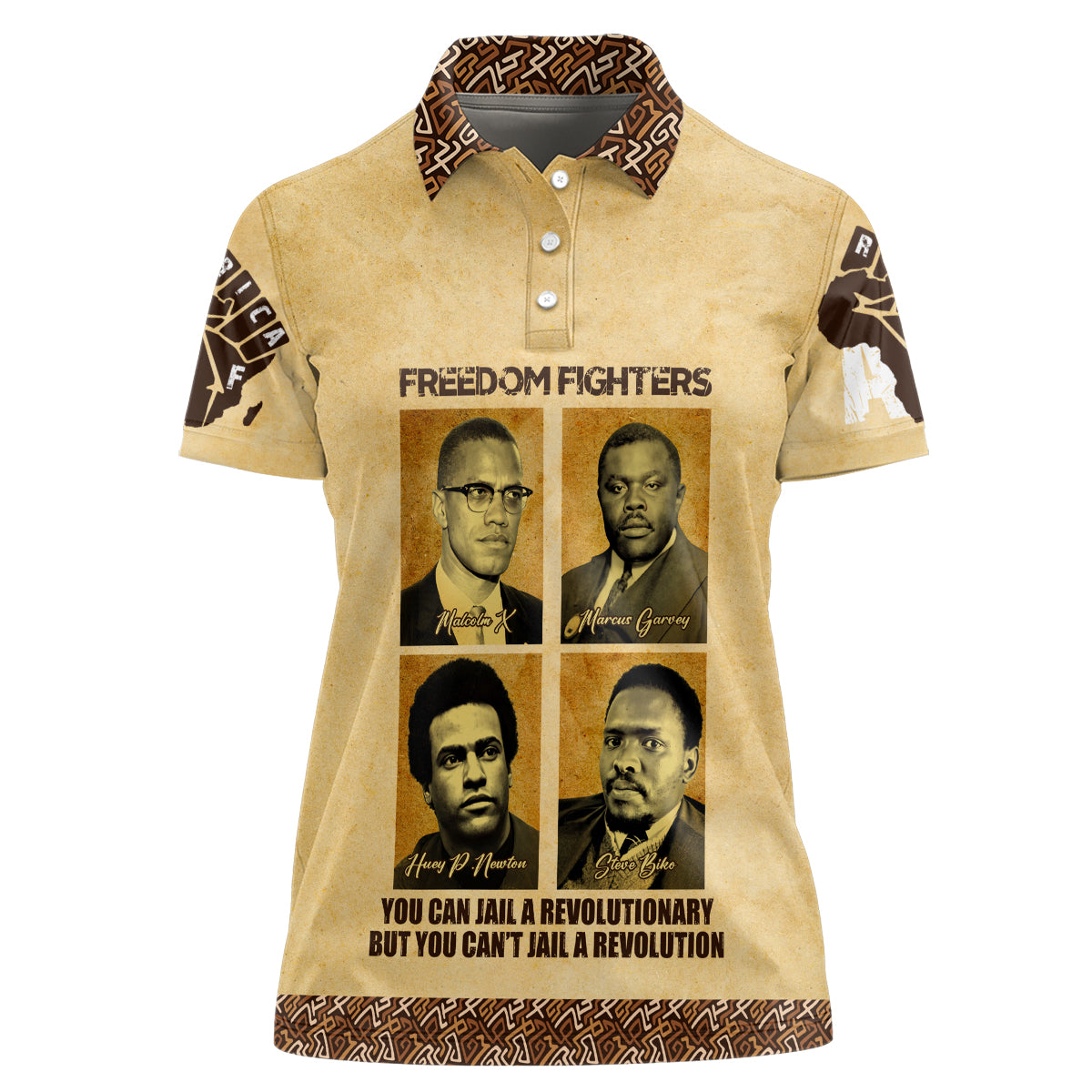 Freedom Fighters Women Polo Shirt Civil Rights Leaders Revolution - Wonder Print Shop