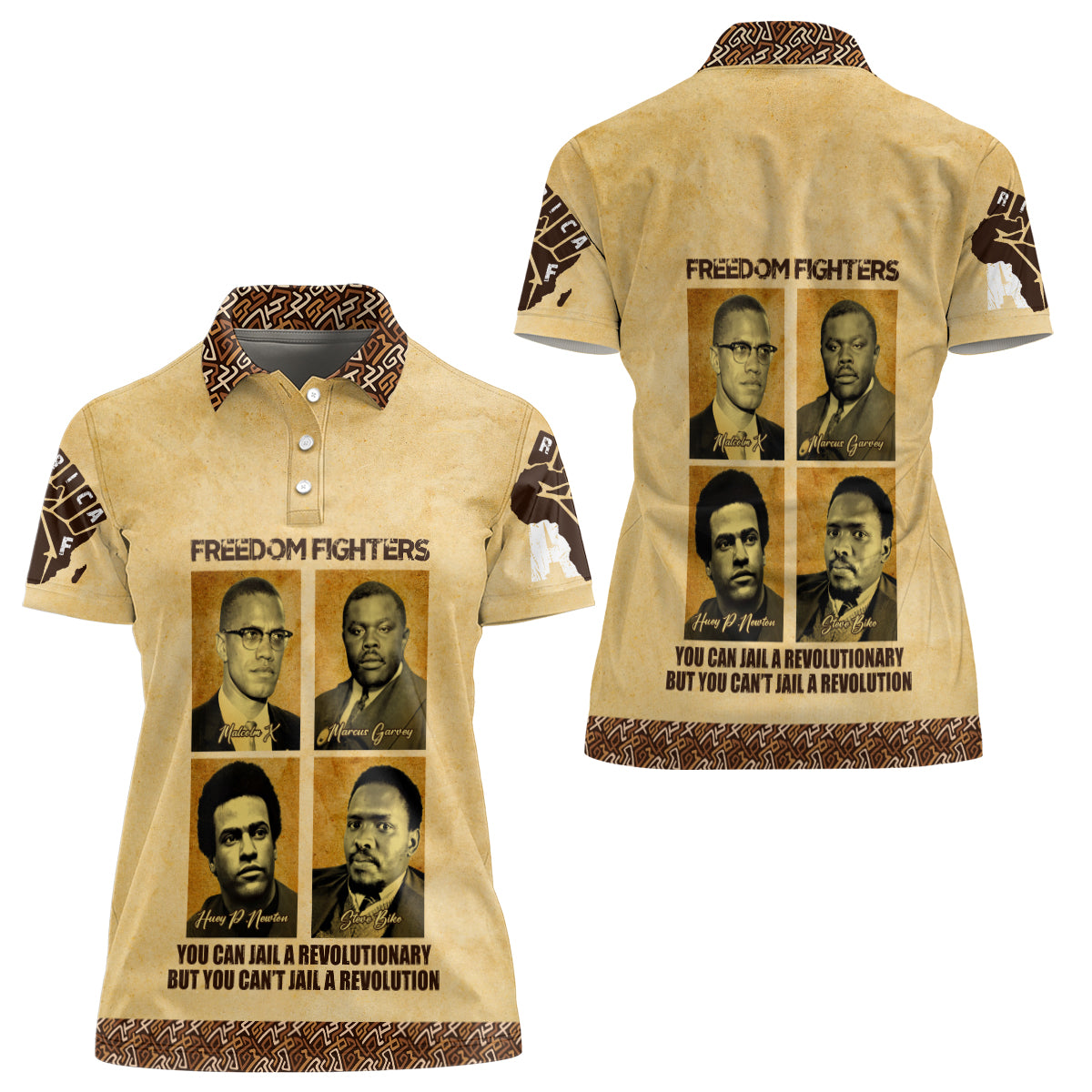 Freedom Fighters Women Polo Shirt Civil Rights Leaders Revolution - Wonder Print Shop