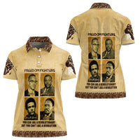 Freedom Fighters Women Polo Shirt Civil Rights Leaders Revolution - Wonder Print Shop