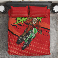 Braaap Bedding Set Motorcross Santa Christmas - Wonder Print Shop