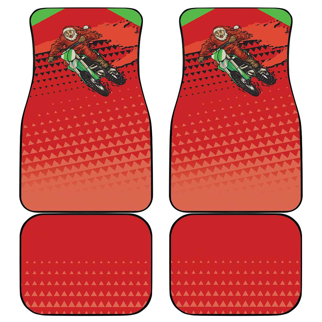 Braaap Car Mats Motorcross Santa Christmas - Wonder Print Shop