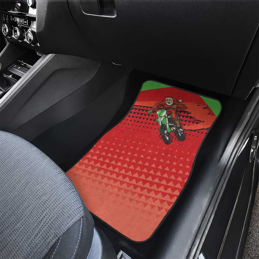 Braaap Car Mats Motorcross Santa Christmas - Wonder Print Shop