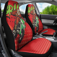Braaap Car Seat Cover Motorcross Santa Christmas - Wonder Print Shop