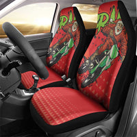 Braaap Car Seat Cover Motorcross Santa Christmas - Wonder Print Shop