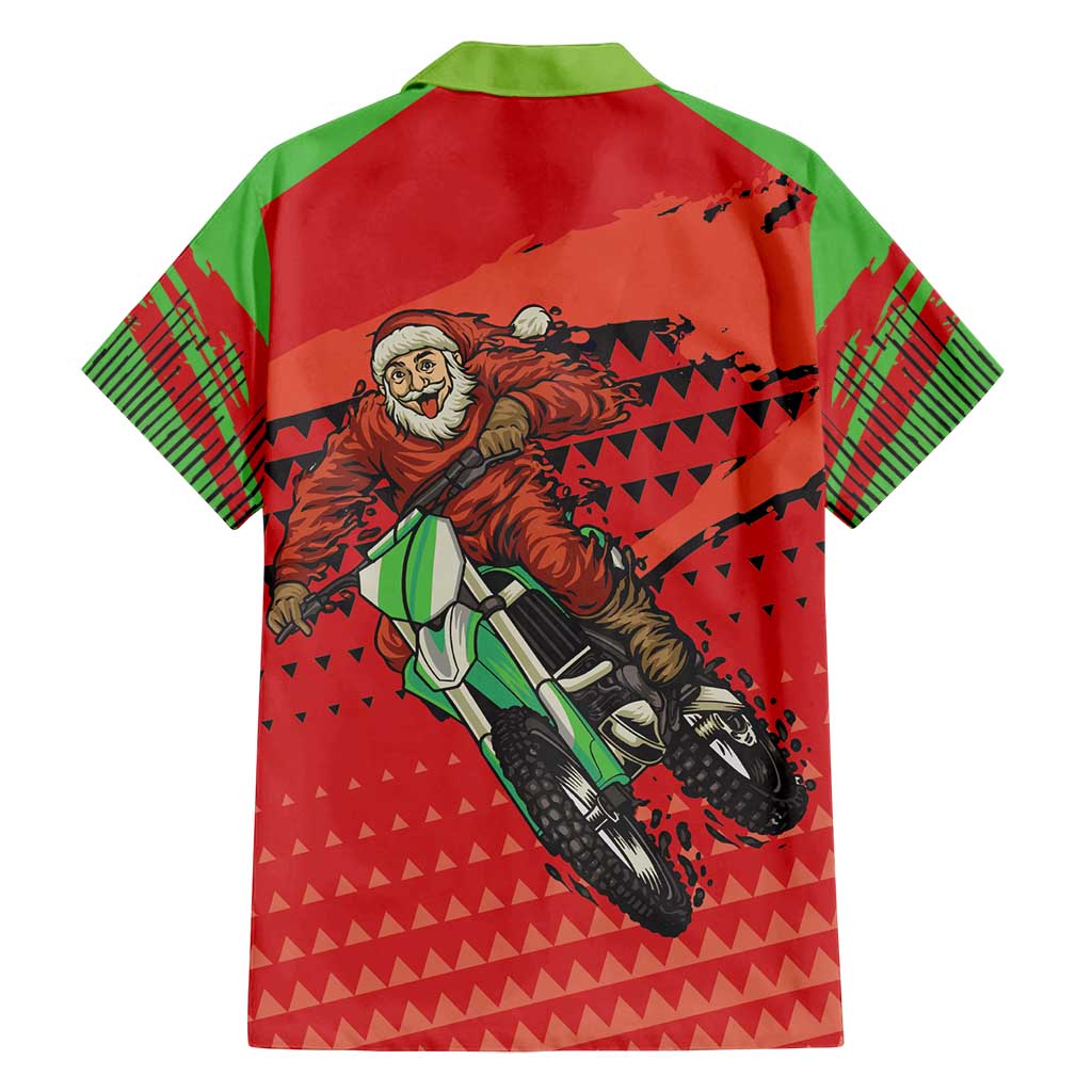 Braaap Family Matching Long Sleeve Bodycon Dress and Hawaiian Shirt Motorcross Santa Christmas - Wonder Print Shop
