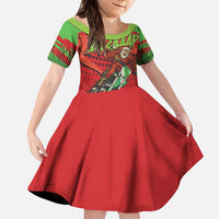 Braaap Family Matching Off Shoulder Maxi Dress and Hawaiian Shirt Motorcross Santa Christmas - Wonder Print Shop