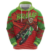 Braaap Hoodie Motorcross Santa Christmas - Wonder Print Shop